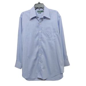 Ralph Lauren UltraFlex Classic Fit NonIron Light Blue Dress Shirt Mens Size 17.5
